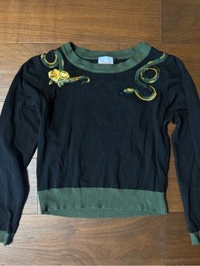 Banned Retro Embroidered Snake Sweater